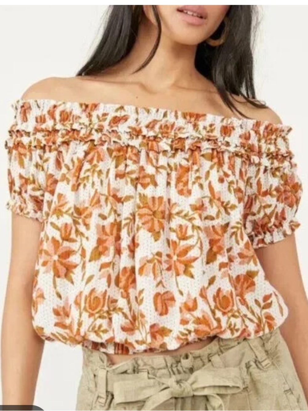 Free People Off the Shoulder Top